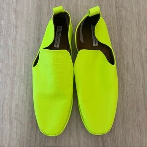 U-Dot “U.No.5” by Takumi Inomata Neon Leather Slip-ons